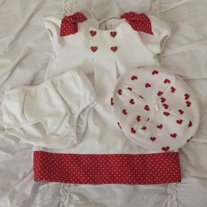 Janie and Jack dress and barrette.